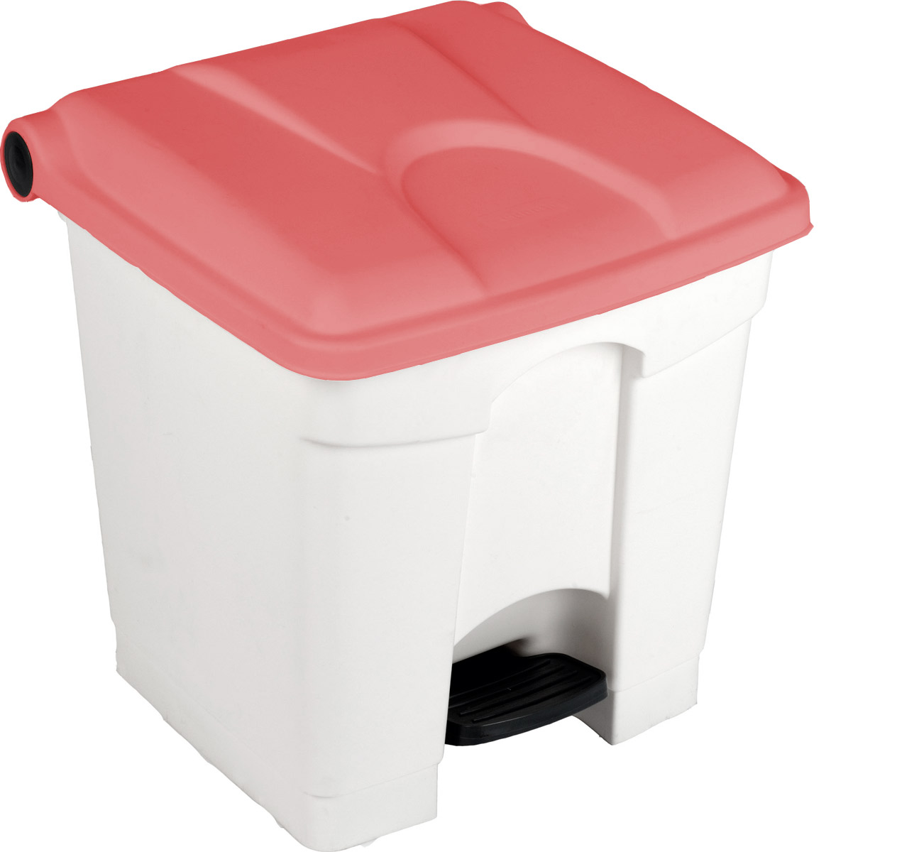 CONTENEDOR 30L blanco tapa roja